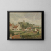 The village of Knokke - Camille Pissarro — framed artwork on a wall