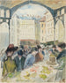 Les Halles centrales le marché aux légumes - Camille Pissarro — artwork view