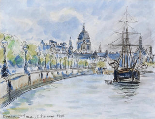 Saint Paul's Cathedral in London - Camille Pissarro — artwork view