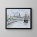 Saint Paul's Cathedral in London - Camille Pissarro — framed artwork on a wall