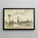Louveciennes Route de Saint-Germain - Camille Pissarro — framed artwork on a wall