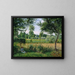 Morning Light Effect at Eragny - Camille Pissarro — framed artwork on a wall