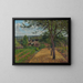 Orchard at Louveciennes - Camille Pissarro — framed artwork on a wall