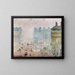 Place du Théâtre-Français, fog effect - Camille Pissarro — framed artwork on a wall
