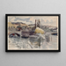 Pont Corneille in Rouen - Camille Pissarro — framed artwork on a wall