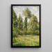 Poplars at Éragny - Camille Pissarro — framed artwork on a wall