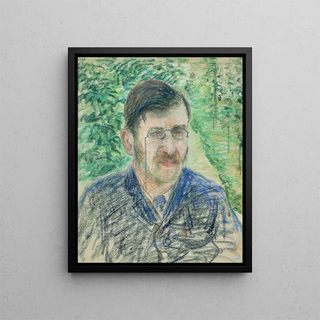 Portrait of Alfred Isaacson - Camille Pissarro — framed artwork on a wall