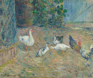 Poulailler, la maison rouge, Pontoise - Camille Pissarro — artwork view