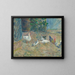 Poulailler, la maison rouge, Pontoise - Camille Pissarro — framed artwork on a wall