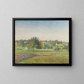 Prairie Ragny Painting - Camille Pissarro — framed artwork on a wall
