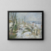 Rabbit in a burrow at Pontoise under the snow - Camille Pissarro — framed artwork on a wall