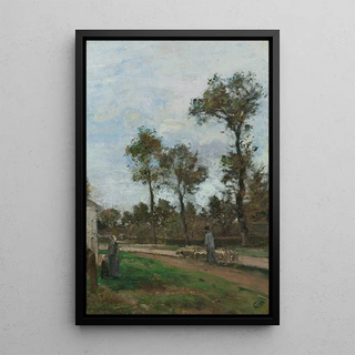 Reproduction of the painting Route de Louveciennes - Camille Pissarro