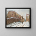 Rue de la Citadelle à Pontoise - Camille Pissarro — framed artwork on a wall