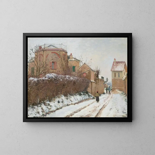 Rue de la Citadelle à Pontoise - Camille Pissarro — framed artwork on a wall