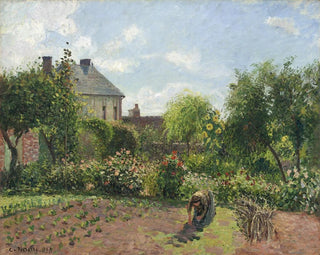 The artist's garden at Eragny - Camille Pissarro — artwork view