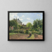 The artist's garden at Eragny - Camille Pissarro — framed artwork on a wall