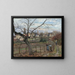 La clôture - Camille Pissarro — framed artwork on a wall