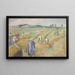 The Harvest - Camille Pissarro — framed artwork on a wall