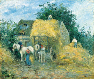 The Hay Cart Montfoucault - Camille Pissarro — artwork view