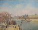 The Morning Sun at the Louvre - Camille Pissarro — artwork view
