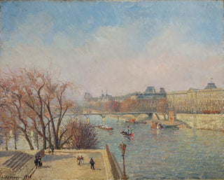 The Morning Sun at the Louvre - Camille Pissarro — artwork view