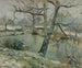 L'Étang at Montfoucault, Winter Effect - Camille Pissarro — artwork view