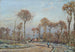 La Route de Versailles Louveciennes Gelée Matinale - Camille Pissarro — artwork view