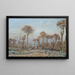 La Route de Versailles Louveciennes Gelée Matinale - Camille Pissarro — framed artwork on a wall