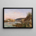 La Seine à Bougival - Camille Pissarro — framed artwork on a wall