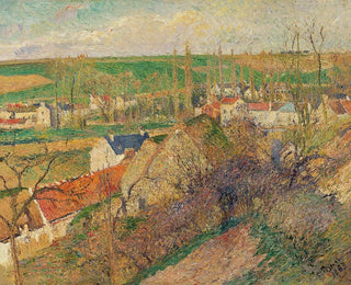 View of the village of Dosny - Camille Pissarro — artwork view
