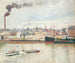 Vue sur la gare d'Orléans Saint-Sever, Rouen - Camille Pissarro — artwork view