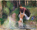 Woman washing her feet in a stream - Camille Pissarro — artwork view
