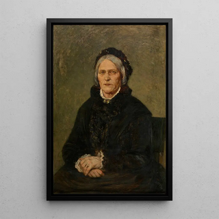 Madame Van Camp la mère de l'artiste - Camille van Camp — framed artwork on a wall