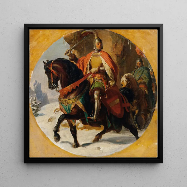 Albrecht I's Campaign on the Semmering 1292 - Karl von Blaas — wall display of the artwork