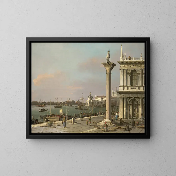 Bassin de Saint-Marc depuis la Piazzetta - Canaletto — framed artwork on a wall