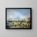 Entrance to the Grand Canal from the Molo, Venice - Canaletto — framed artwork on a wall