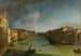 Grand Canal from Palazzo Balbi towards Rialto - Canaletto — artwork view