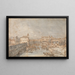 Padoue, the Bacchiglione River and the Porta Portello - Canaletto — framed artwork on a wall