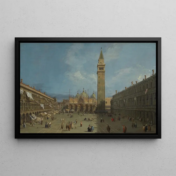 Piazza San Marco - Canaletto — framed artwork on a wall