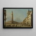 Piazza San Marco view towards the south and west - Canaletto — framed artwork on a wall