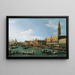 Return of the Bucintoro on Ascension Day - Canaletto — framed artwork on a wall