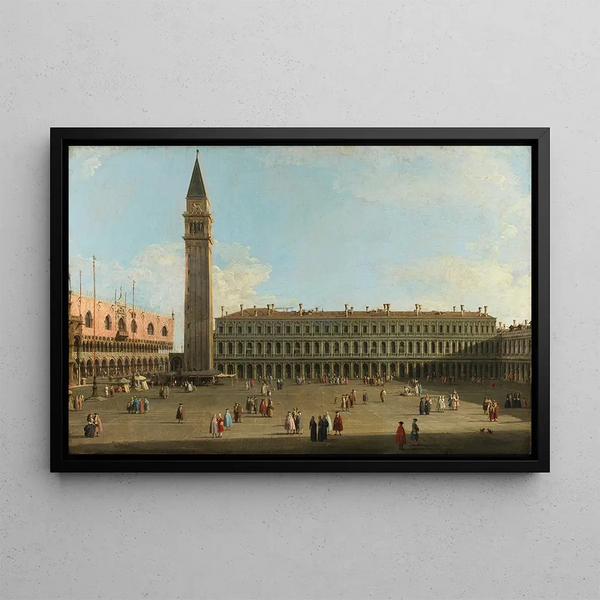 Place Saint-Marc, Venice - Canaletto — framed artwork on a wall