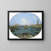 View from the Bacino di San Marco in Venice - Canaletto — framed artwork on a wall