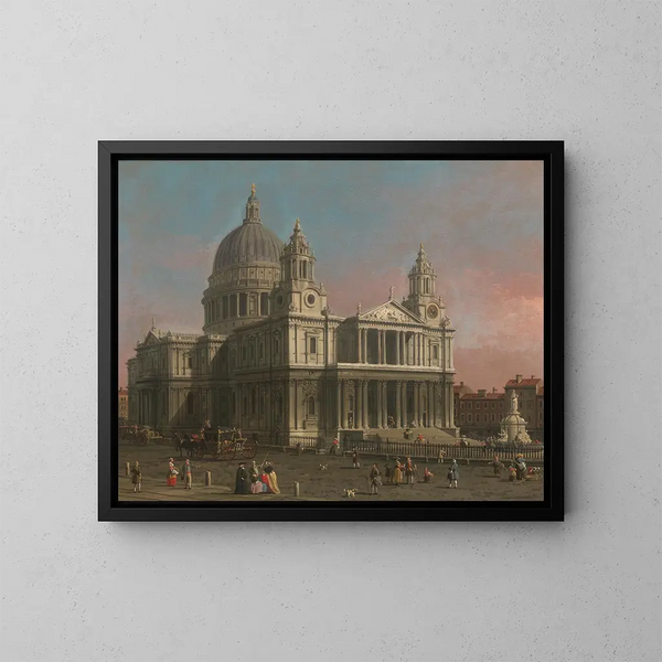 La cathédrale Saint-Paul - Canaletto — framed artwork on a wall