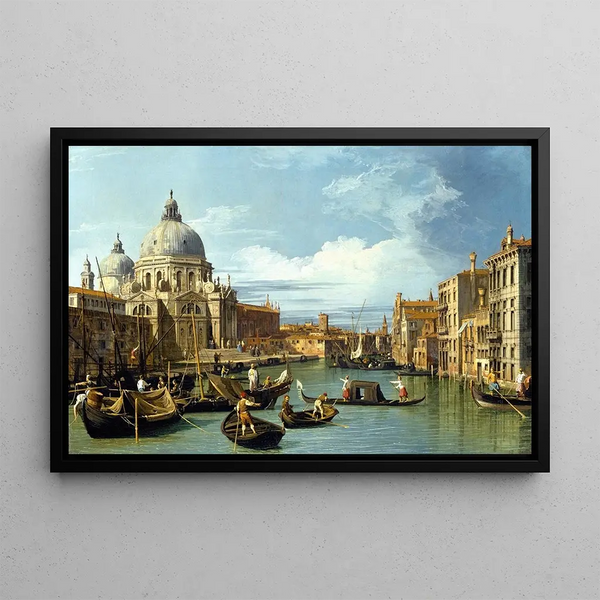 L'Entrée du Grand Canal Venise - Canaletto — framed artwork on a wall