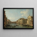 The Grand Canal in Venice, view towards the southeast of San Stae at Fabbriche Nuove de Rialto - Canaletto — framed artwork on a wall