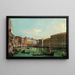 Le Grand Canal, Venice, view towards the south towards the Rialto Bridge - Canaletto — framed artwork on a wall