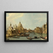 Venice L'embouchure du Grand Canal depuis l'est - Canaletto — framed artwork on a wall