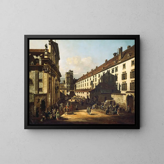 Dominican Church of Vienna - Canaletto — framed artwork on a wall