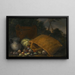 an overturned basket with fruits and vegetables - Candido Vitali — framed artwork on a wall